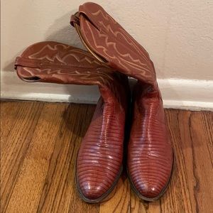 Men’s Texas cowboy boots snakeskin